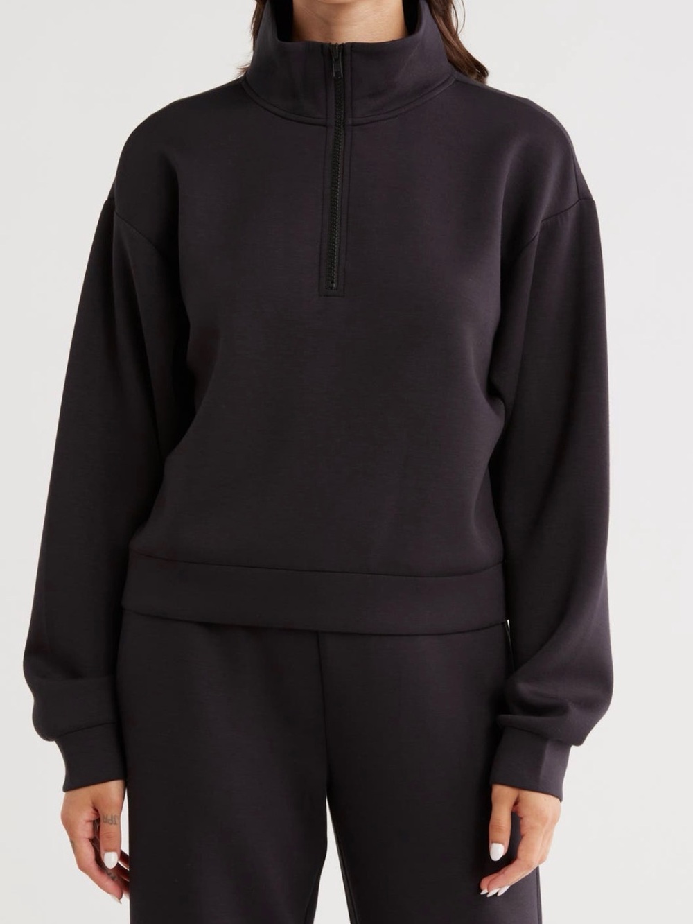 Z by Zella Whisper Knit Quarter Zip Pullover